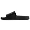 Chanclas de piscina Off-White con estampado multilogo, color negro
