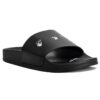 Chanclas de piscina Off-White con estampado multilogo, color negro