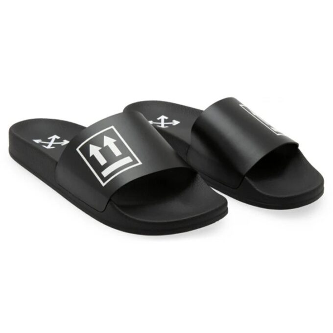 Chanclas «Double Arrows – Negro Blanco»