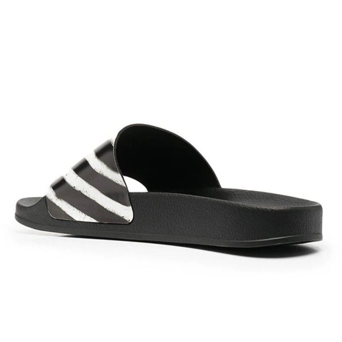 Chanclas «Spray Stripe – Negro Blanco»