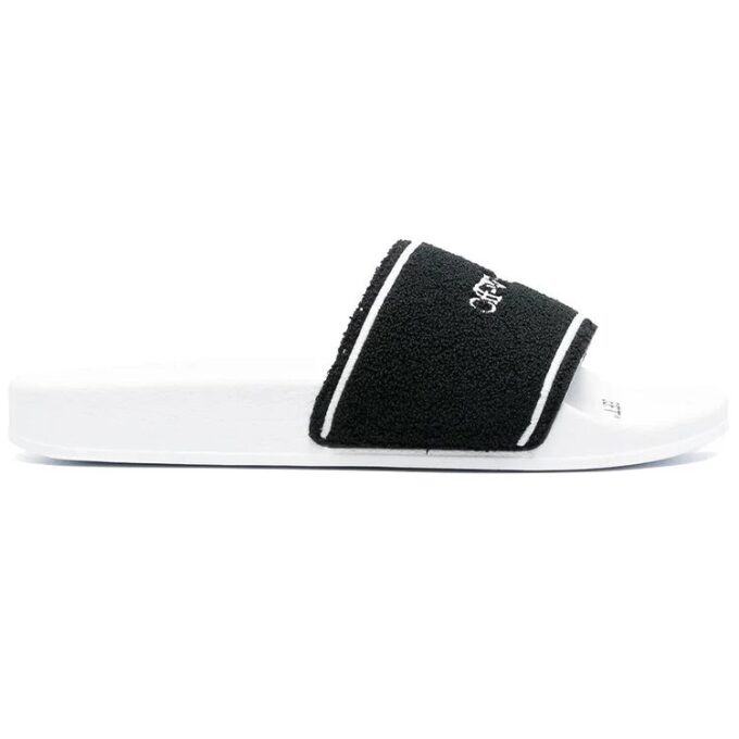 Chanclas «Towel – Blanco Negro»