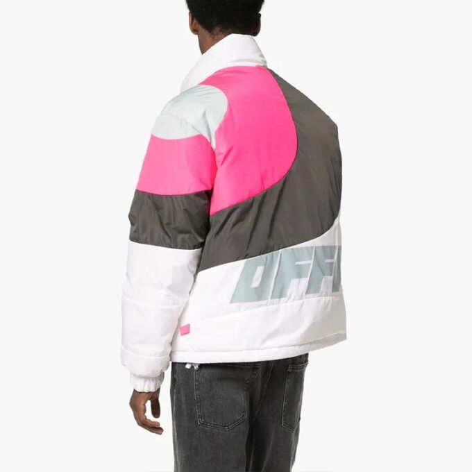 Chaqueta a rayas, versión entallada, con bloques de color