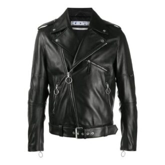Chaqueta asimétrica negra para hombre de Off-White