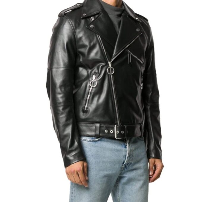Chaqueta asimétrica negra para hombre de Off-White