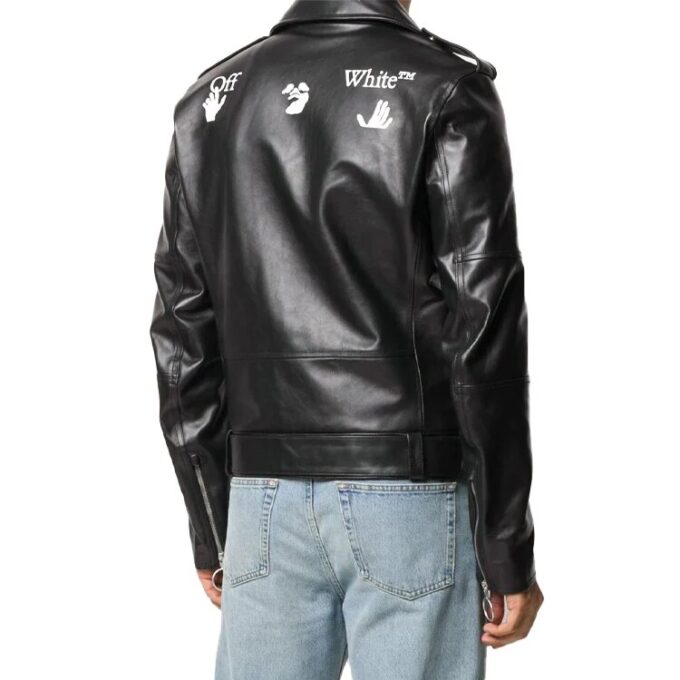 Chaqueta asimétrica negra para hombre de Off-White