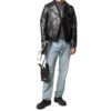 Chaqueta asimétrica negra para hombre de Off-White