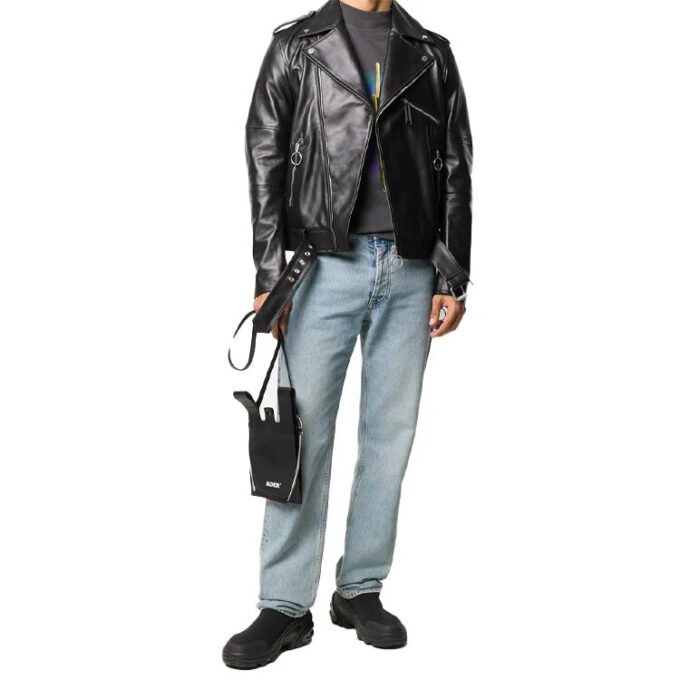Chaqueta asimétrica negra para hombre de Off-White