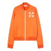 Chaqueta aviador con cremallera y estampado de Arrows SS22, versión naranja