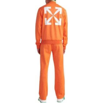 Chaqueta aviador con cremallera y estampado de Arrows SS22, versión naranja