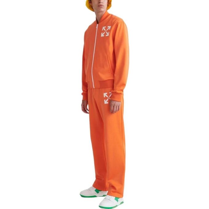 Chaqueta aviador con cremallera y estampado de Arrows SS22, versión naranja