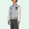Chaqueta aviador con estampado de la colección primavera-verano 2021, azul