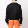 Chaqueta aviador con solapas, versión negra