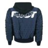 Chaqueta aviador reversible con capucha Azul marino