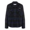 Chaqueta azul de manga larga con capucha y estampado a cuadros de Off-White para hombre