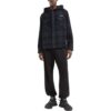 Chaqueta azul de manga larga con capucha y estampado a cuadros de Off-White para hombre