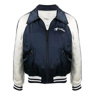 Chaqueta bomber con estampado de logotipo