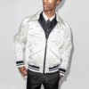 Chaqueta bomber con estampado de logotipo
