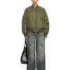 Chaqueta bomber de nailon bordada Off-White