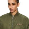 Chaqueta bomber de nailon bordada Off-White