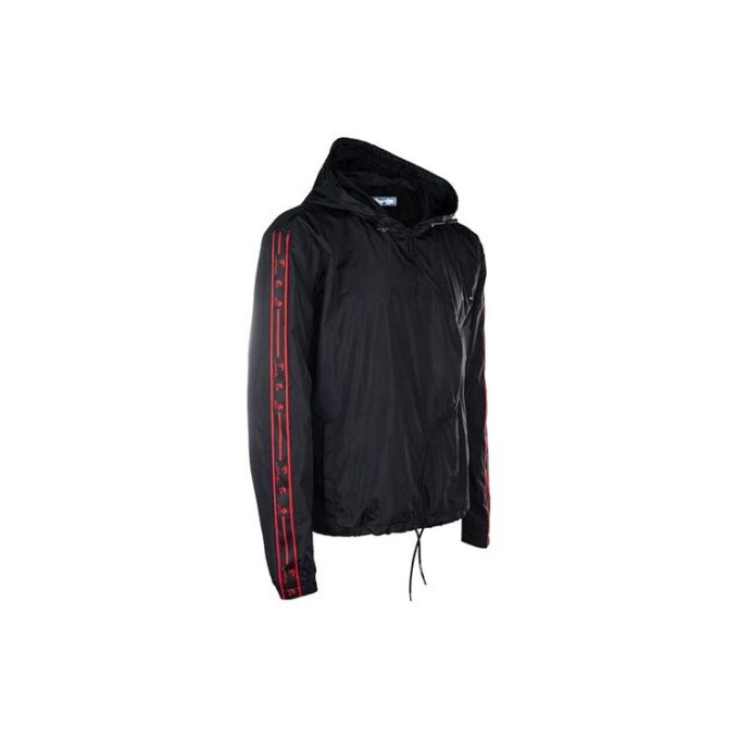 Chaqueta casual con capucha y cremallera SS21, versión estándar, negro