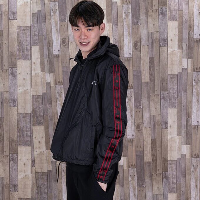 Chaqueta casual con capucha y cremallera SS21, versión estándar, negro