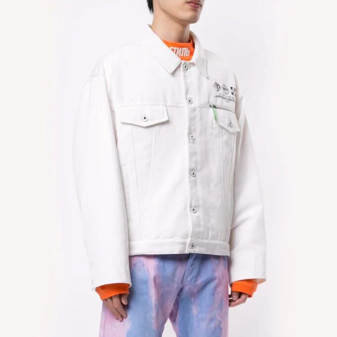 Chaqueta casual Universal Key, color blanco
