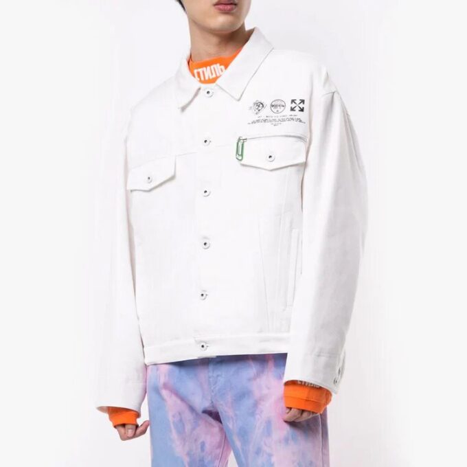 Chaqueta casual Universal Key, color blanco
