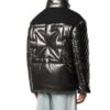 Chaqueta clásica con capucha y cuello alto, negra