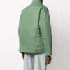 Chaqueta clásica con logo alfabético y múltiples bolsillos, versión verde
