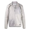 Chaqueta con capucha, cremallera, fina y ligera, corte holgado, gris claro
