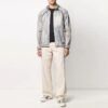 Chaqueta con capucha, cremallera, fina y ligera, corte holgado, gris claro
