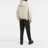 Chaqueta con capucha desmontable y cremallera Off-White para hombre, temporada FW21, corte holgado, marrón claro
