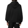Chaqueta con capucha Off-White para hombre FW22 con estampado de logotipo de Arrows, versión en negro