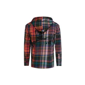 Chaqueta con capucha para hombre Fw20 a cuadros