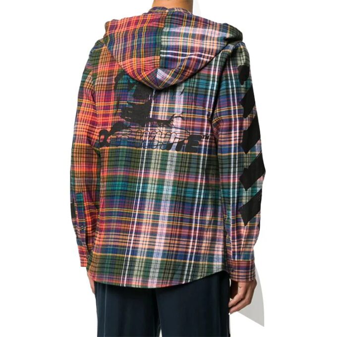 Chaqueta con capucha para hombre Fw20 a cuadros