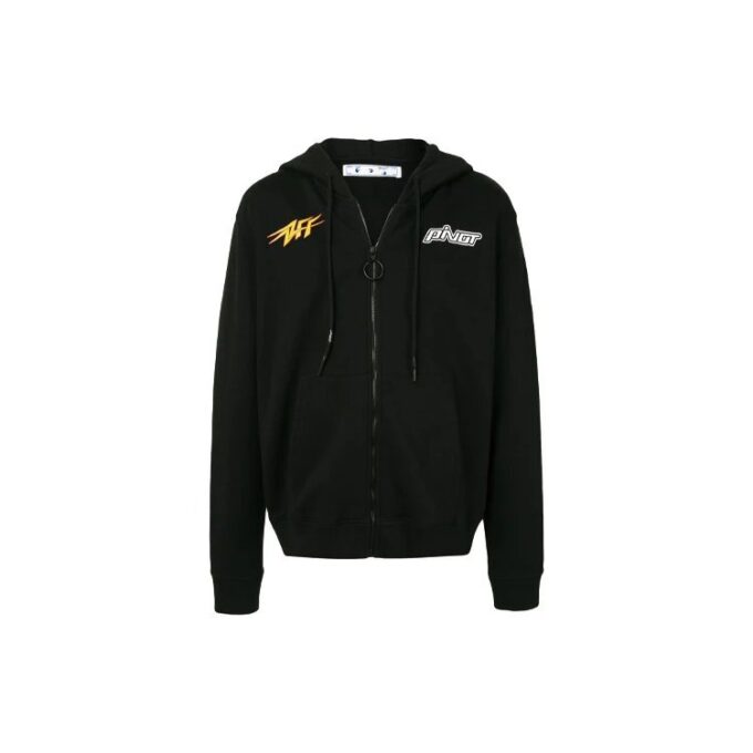 Chaqueta con capucha para hombre Pivot con logotipo de letras