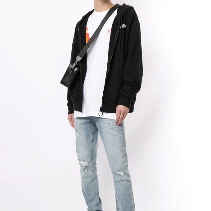 Chaqueta con capucha para hombre Pivot con logotipo de letras