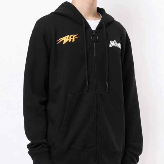 Chaqueta con capucha para hombre Pivot con logotipo de letras