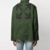 Chaqueta con capucha y cremallera con estampado de Arrows SS21, versión normal, verde