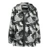 Chaqueta con capucha y cremallera con estampado de logotipo SS21, versión estándar, blanco camuflaje