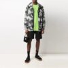 Chaqueta con capucha y cremallera con estampado de logotipo SS21, versión estándar, blanco camuflaje
