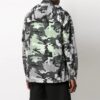 Chaqueta con capucha y cremallera con estampado de logotipo SS21, versión estándar, blanco camuflaje