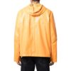 Chaqueta con capucha y cremallera recta de color liso Off-White para hombre, colección Otoño-Invierno 2022, versión naranja-amarillo