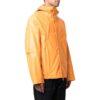 Chaqueta con capucha y cremallera recta de color liso Off-White para hombre, colección Otoño-Invierno 2022, versión naranja-amarillo