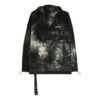 Chaqueta con capucha y cuello redondo para hombre Off-White, estilo tie-dye con cristales, corte holgado, color negro