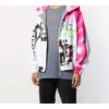 Chaqueta con capucha y estampado de grafitis de Goretex para hombre, multicolor