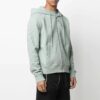 Chaqueta con capucha y estampado de logotipo a rayas de la colección primavera-verano 2021, verde