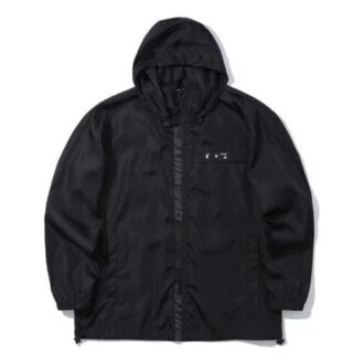 Chaqueta con capucha y estampado del logotipo de la colección SS21, color negro