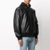 Chaqueta con capucha y estampado SS21, negra