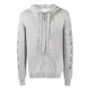 Chaqueta con capucha y logo estampado Off-White para hombre FW22, color liso, versión gris claro